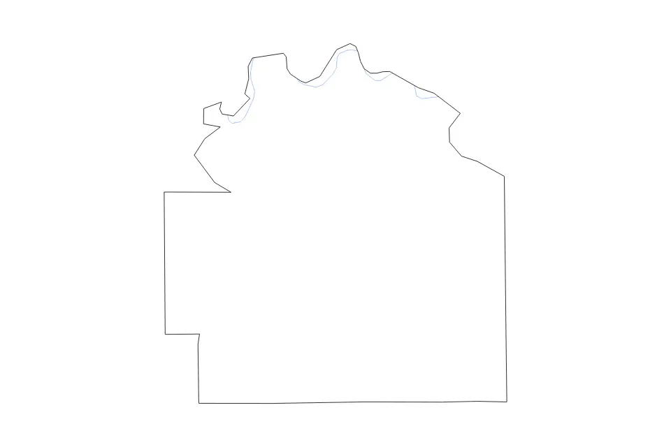 Mapa de Lowndes, Alabama de tipo contorno y ríos para América del Norte, con contorno y ríos con límites limpios.