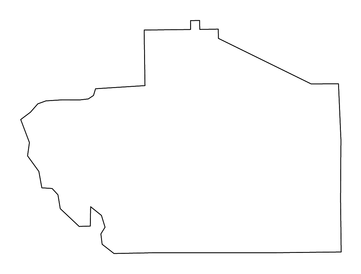 Mapa de contorno de Macon, Alabama con ríos.