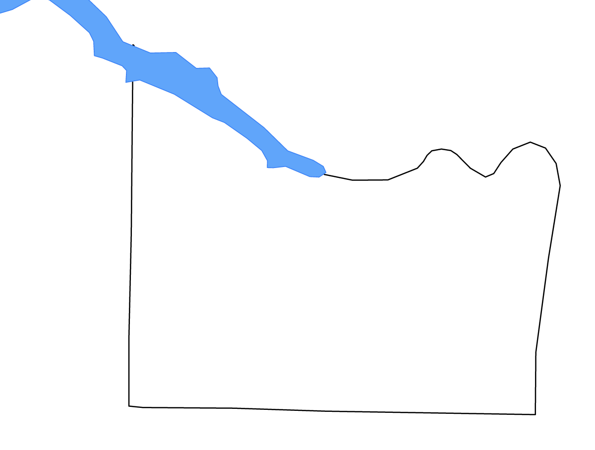 Outline map of Morgan County, Alabama with lakes and rivers.