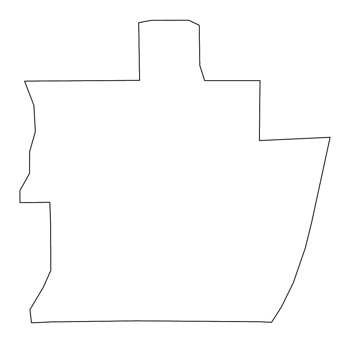 Mapa de contorno de Pike, Alabama con ríos.