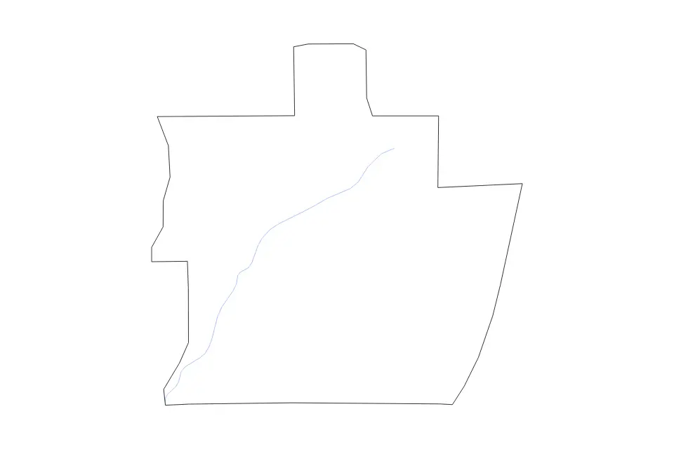 Carte de Pike, Alabama de type contour et rivières pour Amérique du Nord, montrant contour et rivières avec des limites nettes.