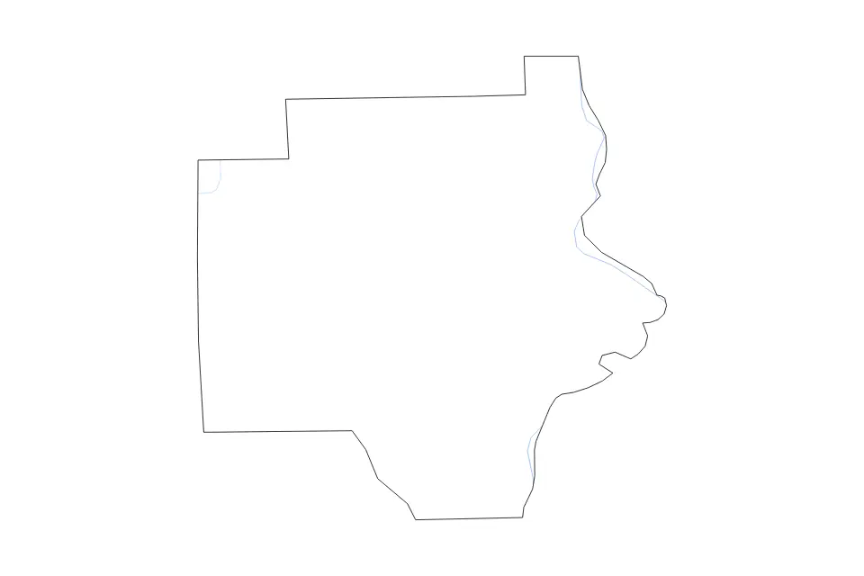 Mapa de Russell, Alabama de tipo contorno y ríos para América del Norte, con contorno y ríos con límites limpios.