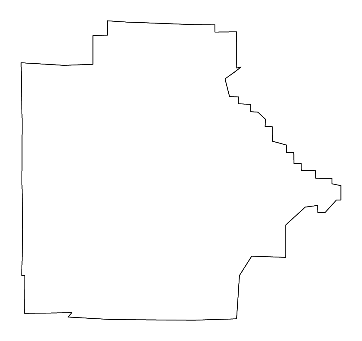 Mapa de contorno de Tuscaloosa, Alabama con ríos.