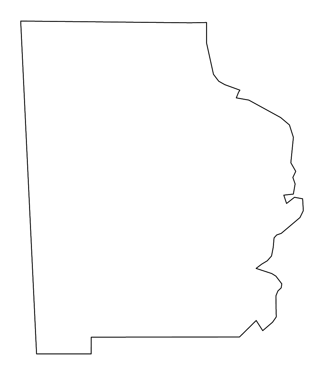 Mapa de contorno de Washington, Alabama con ríos.
