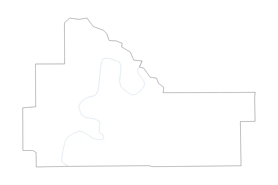 Carte de Wilcox, Alabama de type contour et rivières pour Amérique du Nord, montrant contour et rivières avec des limites nettes.