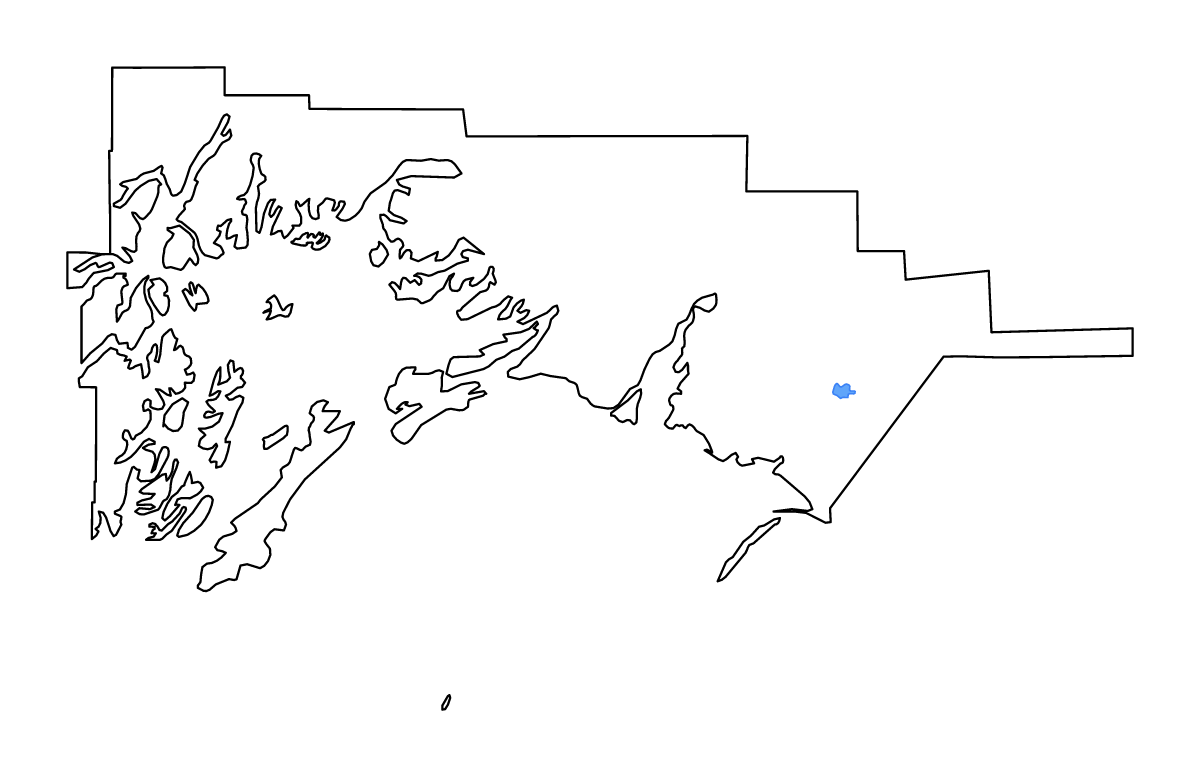 Mapa de contorno de Chugach, Alaska con lagos y ríos.