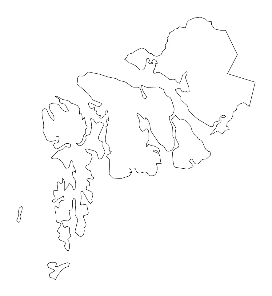 Petersburg outline map preview