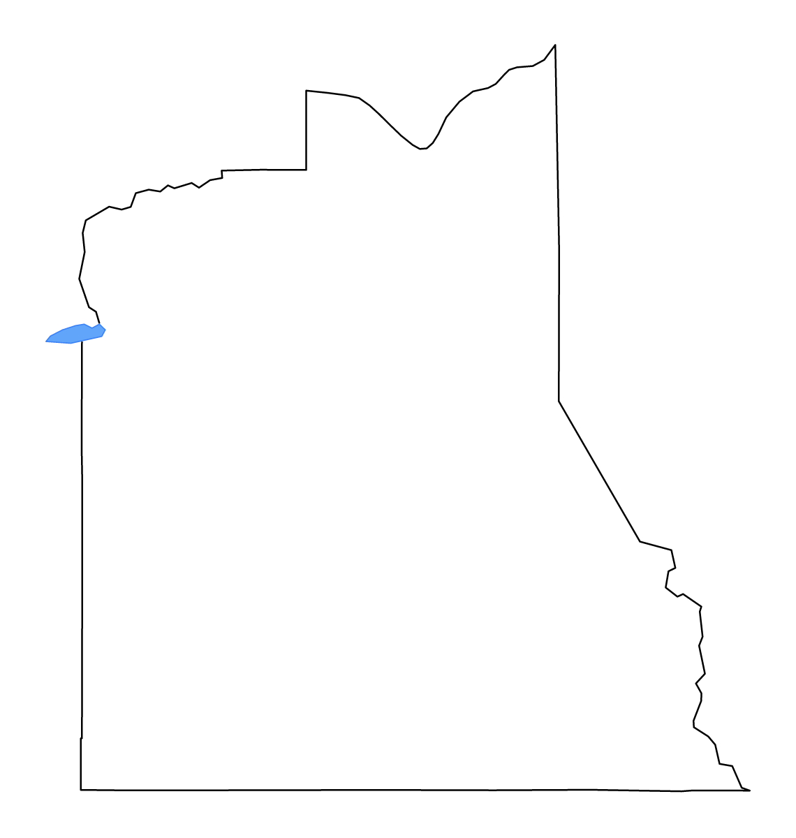 Mapa de contorno de Graham, Arizona con lagos y ríos.