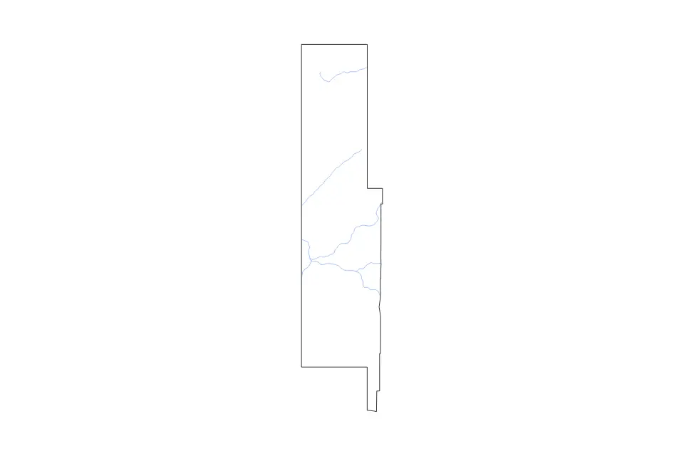 Mapa de Navajo, Arizona de tipo contorno y ríos para América del Norte, con contorno y ríos con límites limpios.