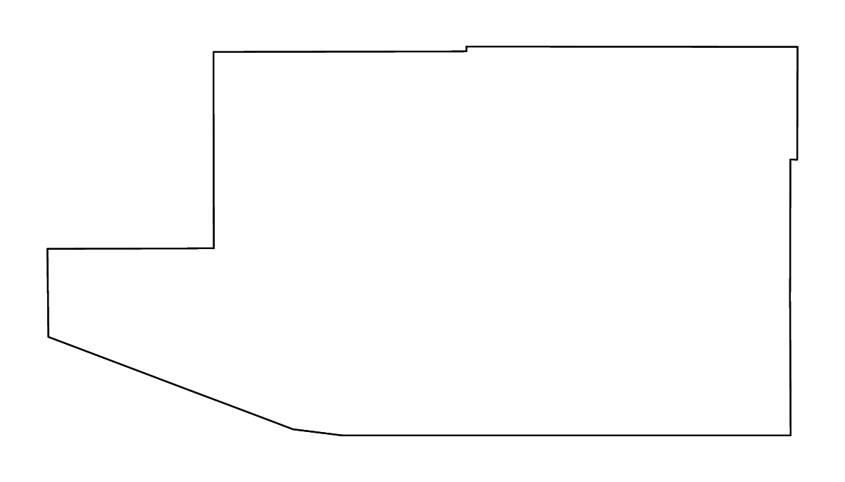 Mapa de contorno de Santa Cruz, Arizona con ríos.