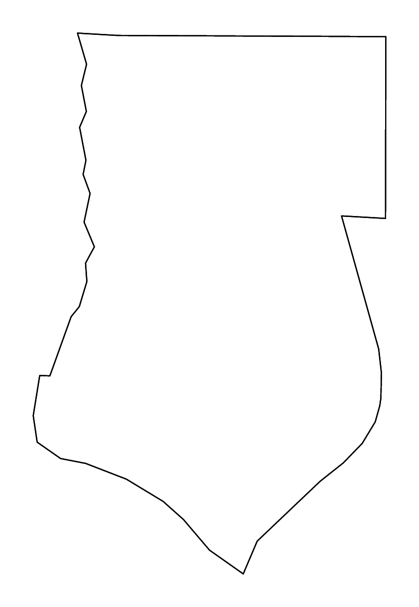 Mapa de contorno de Bradley, Arkansas con ríos.