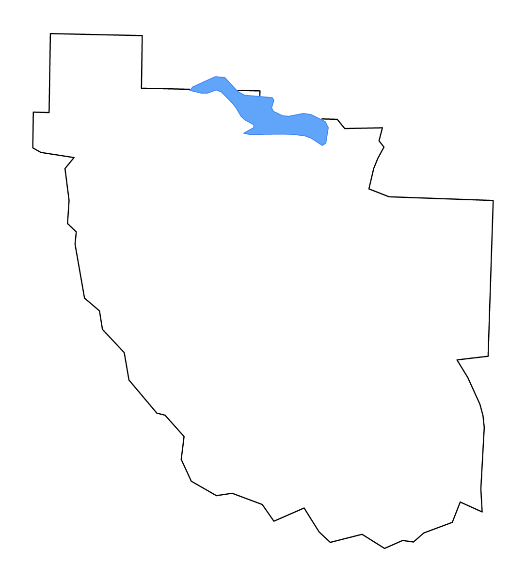 Carte de contour de Clark, Arkansas avec lacs et rivières.