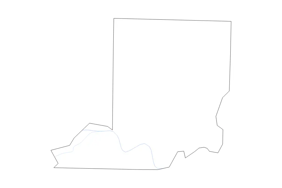 Carte de Conway, Arkansas de type contour et rivières pour Amérique du Nord, montrant contour et rivières avec des limites nettes.