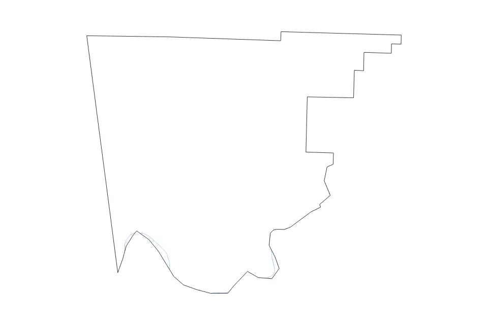 Mapa de Crawford, Arkansas de tipo contorno y ríos para América del Norte, con contorno y ríos con límites limpios.
