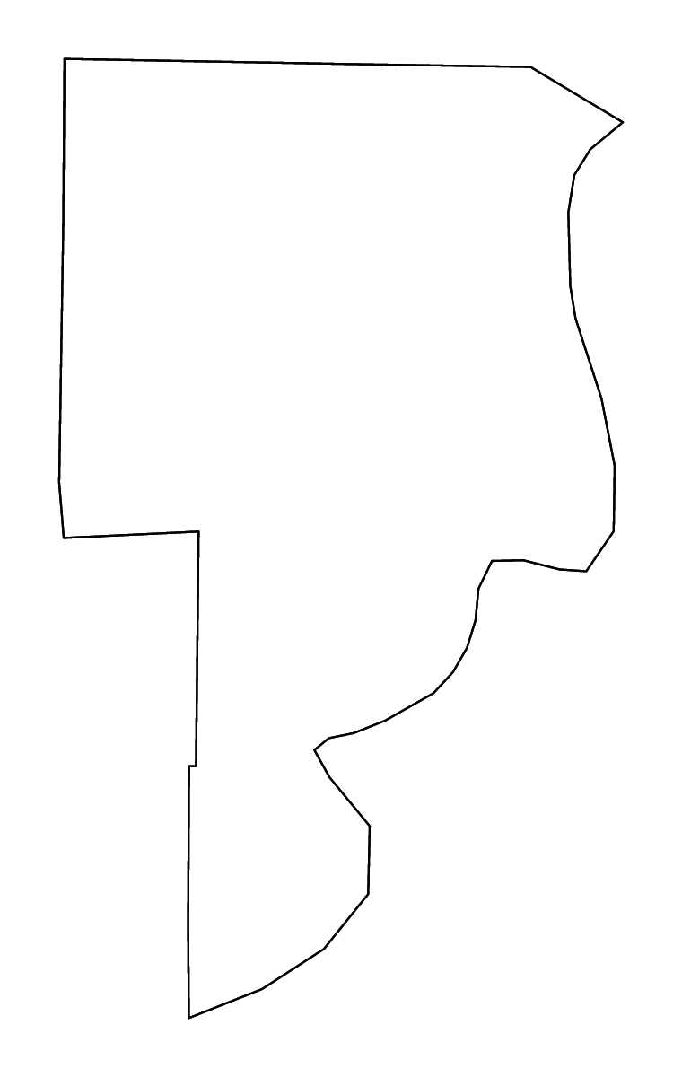 Mapa de contorno de Crittenden, Arkansas con ríos.