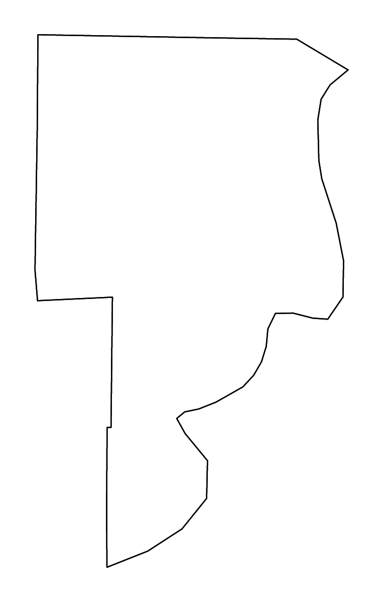 Carte de contour de Crittenden, Arkansas avec rivières.