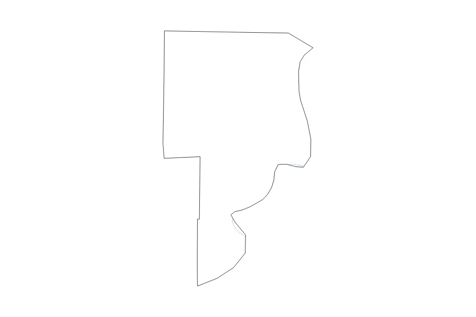 Mapa de Crittenden, Arkansas de tipo contorno y ríos para América del Norte, con contorno y ríos con límites limpios.