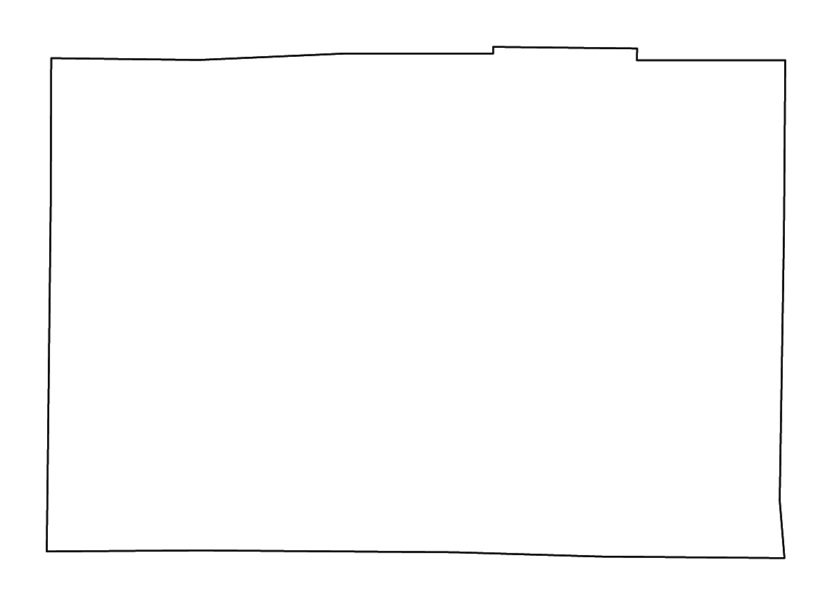 Mapa de contorno de Cross, Arkansas con ríos.
