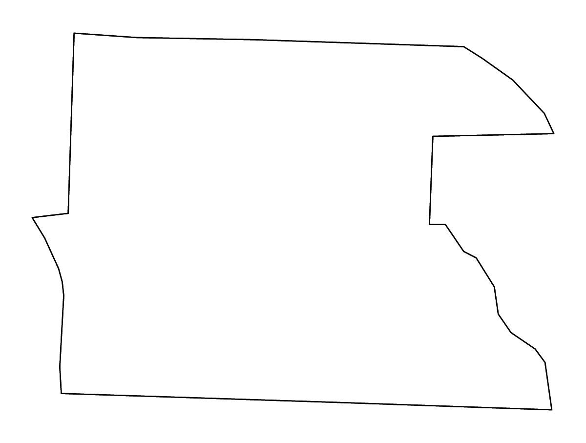 Carte de contour de Dallas, Arkansas avec rivières.
