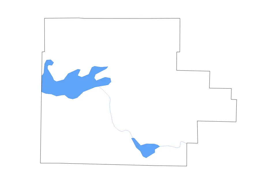 Carte de Garland, Arkansas de type contour, lacs et rivières pour Amérique du Nord, montrant contour, lacs et rivières avec des éléments hydrographiques comme Lake Hamilton et Lake Ouachita.