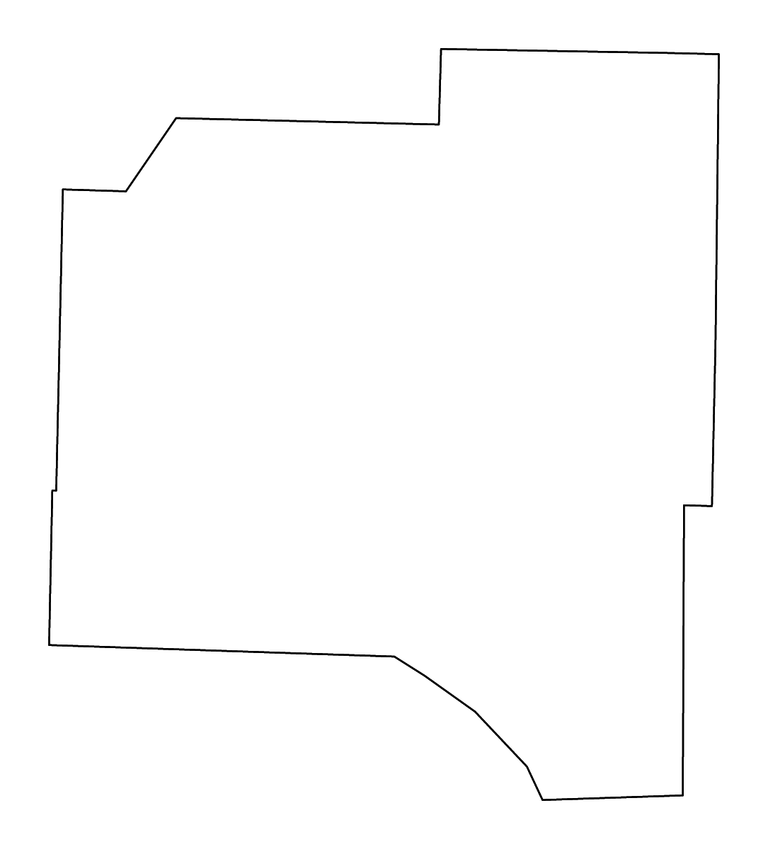Mapa de contorno de Grant, Arkansas con ríos.