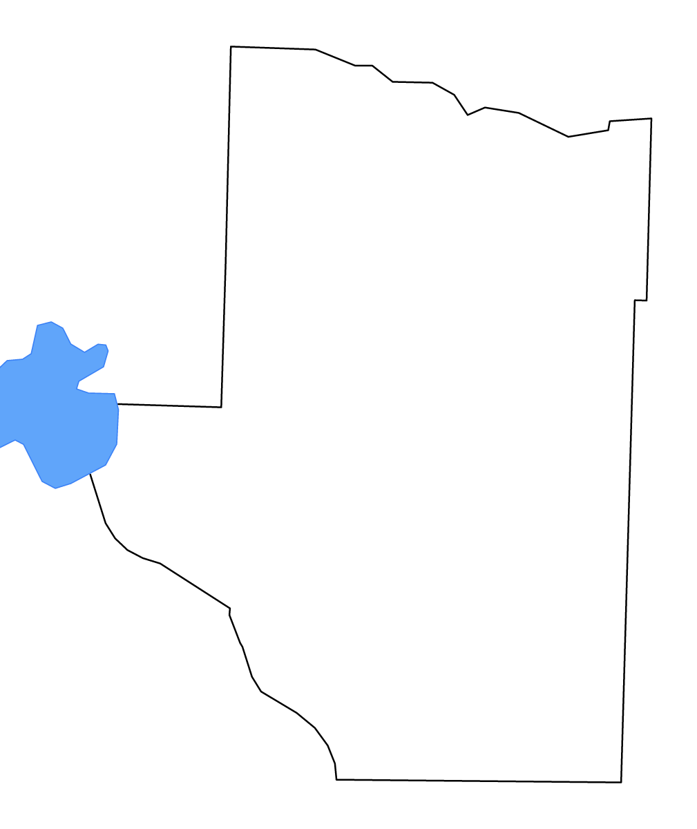 Mapa de contorno de Hempstead, Arkansas con lagos y ríos.