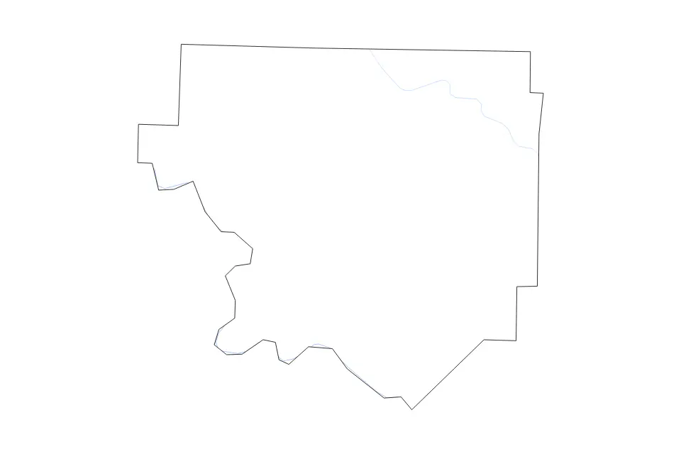 Mapa de Izard, Arkansas de tipo contorno y ríos para América del Norte, con contorno y ríos con límites limpios.