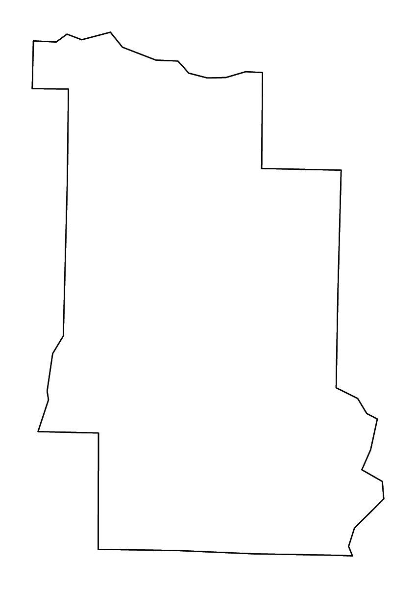 Mapa de contorno de Lonoke, Arkansas con ríos.