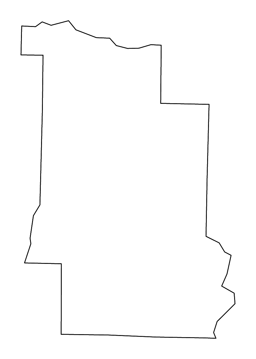 Mapa de contorno de Lonoke, Arkansas con ríos.