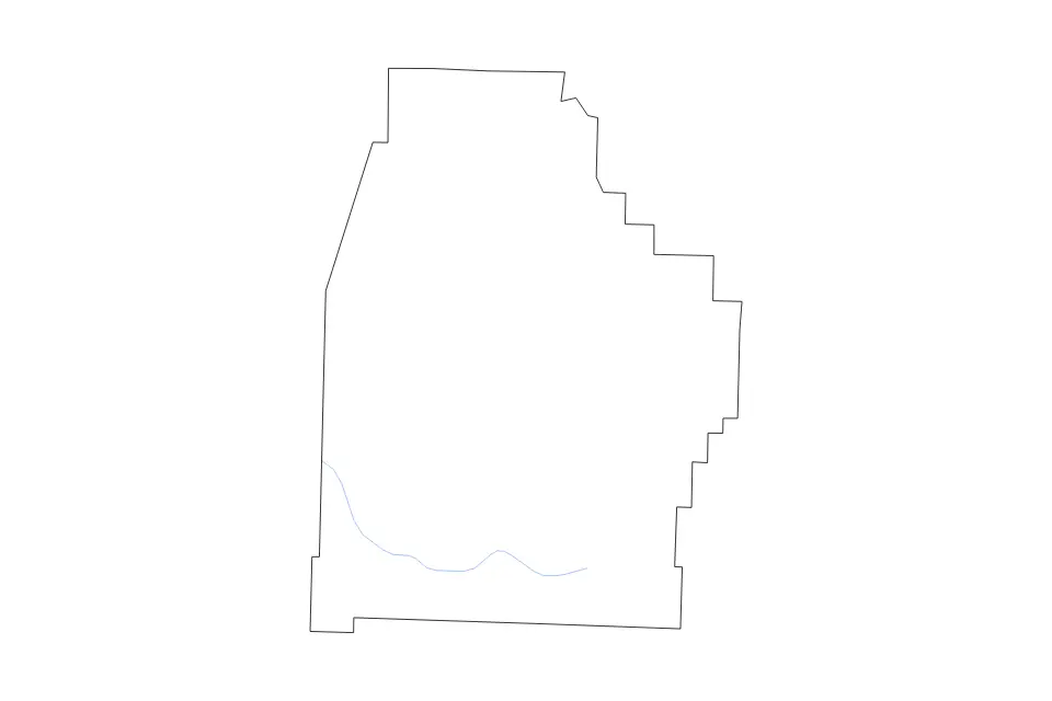 Carte de Madison, Arkansas de type contour et rivières pour Amérique du Nord, montrant contour et rivières avec des limites nettes.