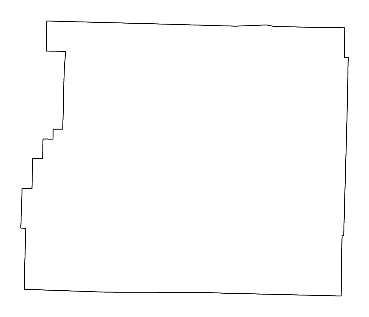 Mapa de contorno de Newton, Arkansas con ríos.