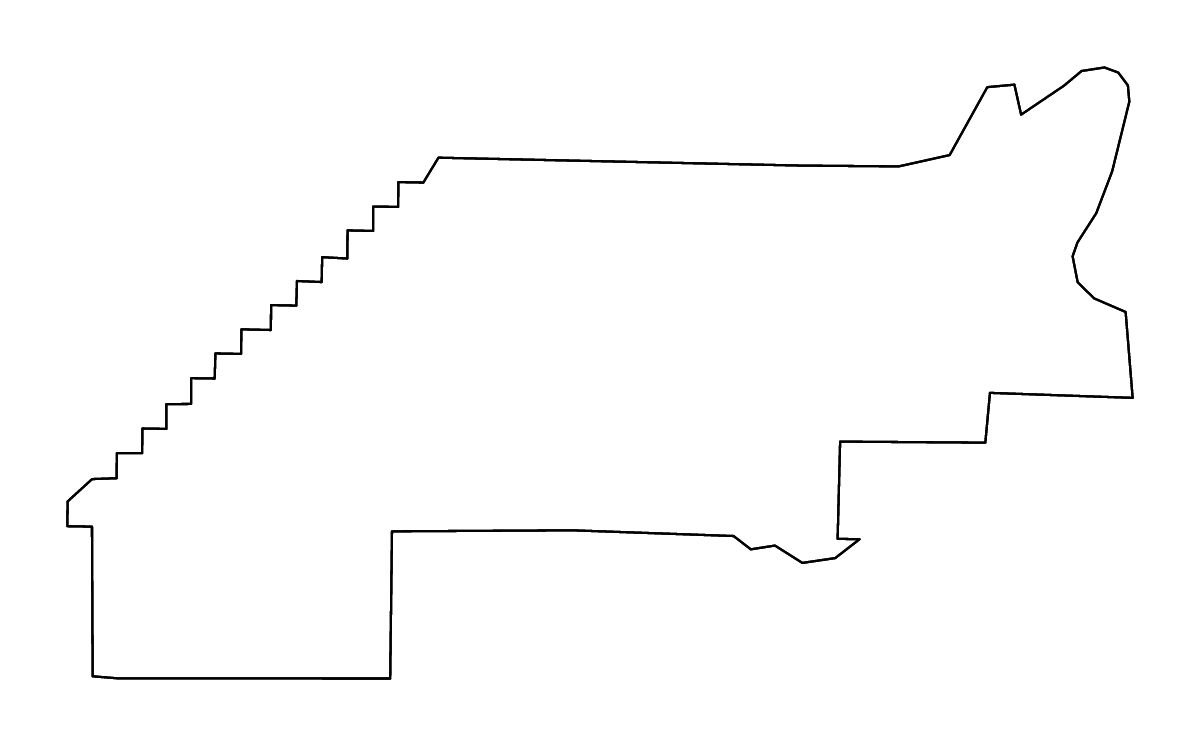 Mapa de contorno de Perry, Arkansas con ríos.