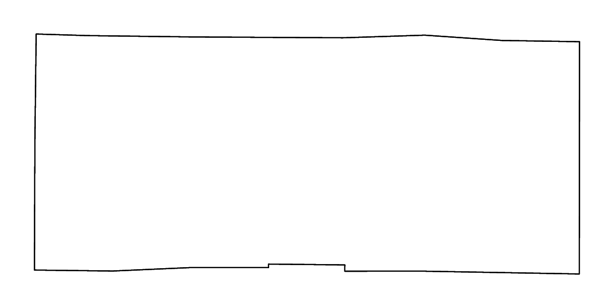 Mapa de contorno de Poinsett, Arkansas con ríos.