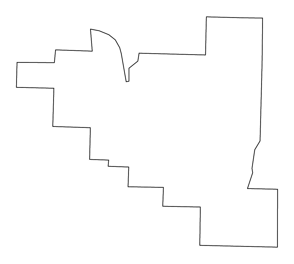 Mapa de contorno de Pulaski, Arkansas con ríos.