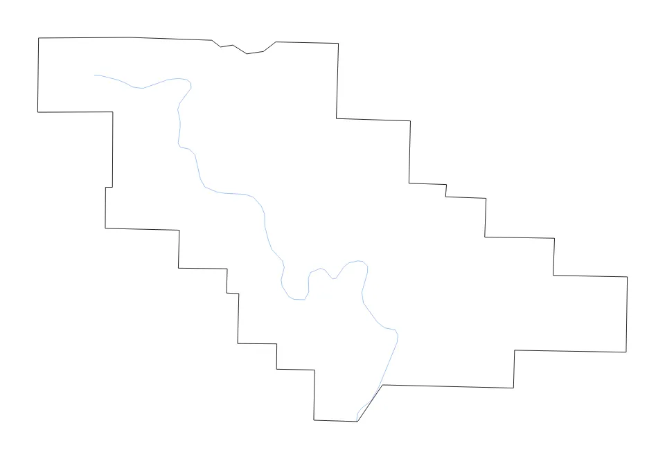 Saline outline map preview
