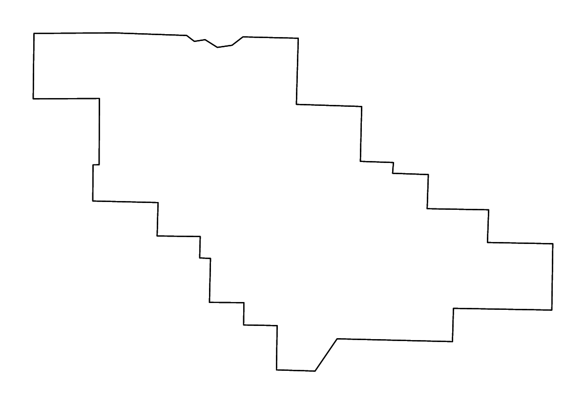 Mapa de contorno de Saline, Arkansas con ríos.