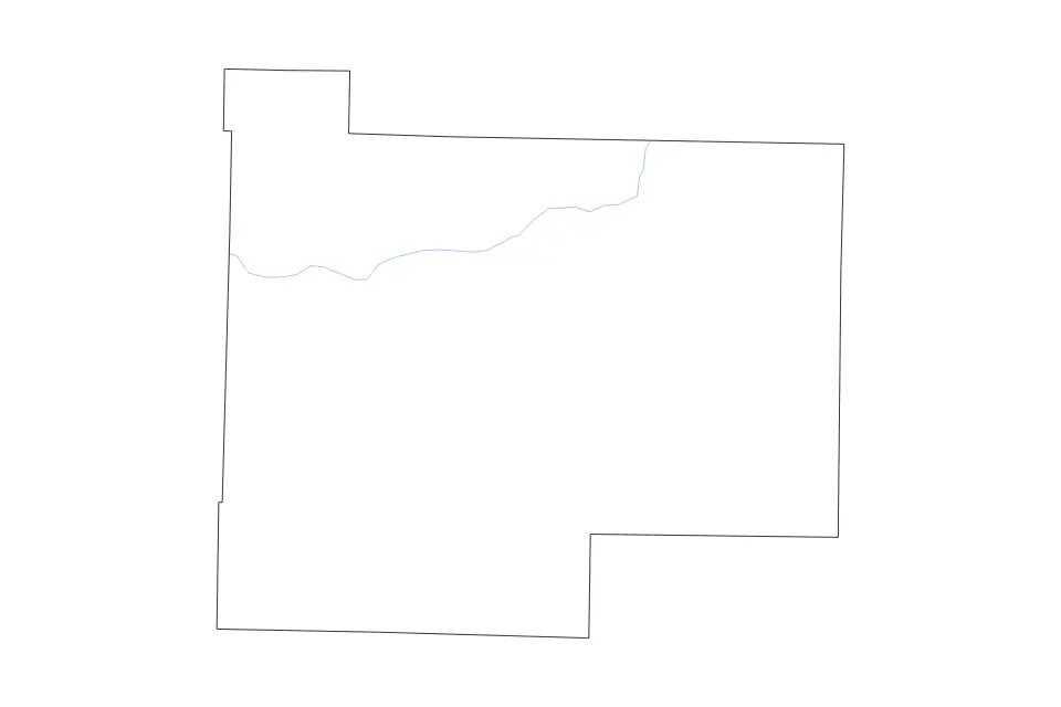 Mapa de Searcy, Arkansas de tipo contorno y ríos para América del Norte, con contorno y ríos con límites limpios.