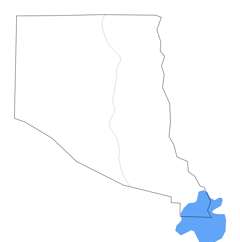 Sevier outline map preview
