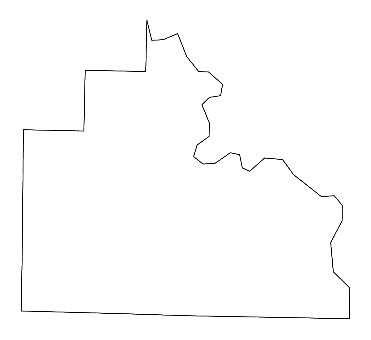 Mapa de contorno de Stone, Arkansas con ríos.