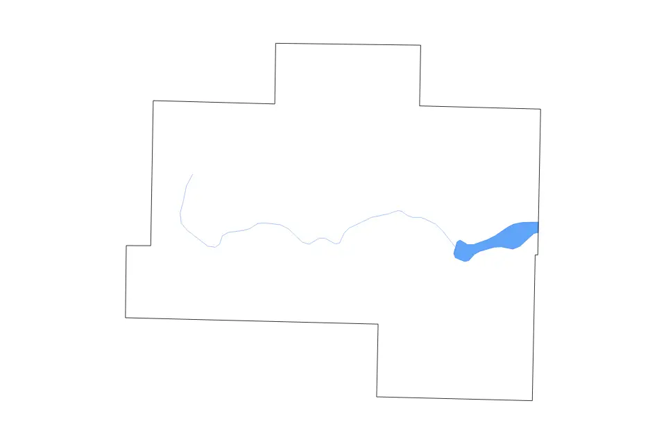 Mapa de Van Buren, Arkansas de tipo contorno, lagos y ríos para América del Norte, con contorno, lagos y ríos con elementos de agua como Greers Ferry Lake.