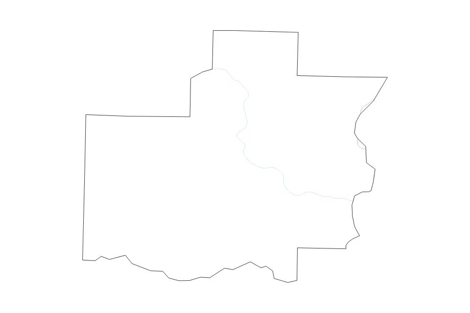 Mapa de White, Arkansas de tipo contorno y ríos para América del Norte, con contorno y ríos con límites limpios.