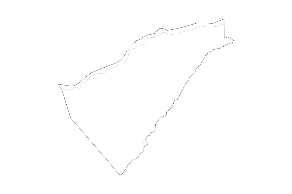 Carte de Calaveras, California de type contour et rivières pour Amérique du Nord, montrant contour et rivières avec des limites nettes.