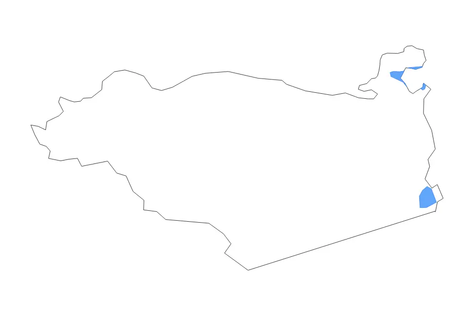 Mapa de Contra Costa, California de tipo contorno y lagos para América del Norte, con contorno y lagos con elementos de agua como Clifton Court Forebay.