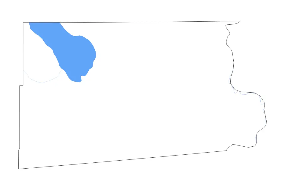 Mapa de Imperial, California de tipo contorno, lagos y ríos para América del Norte, con contorno, lagos y ríos con elementos de agua como Salton Sea.