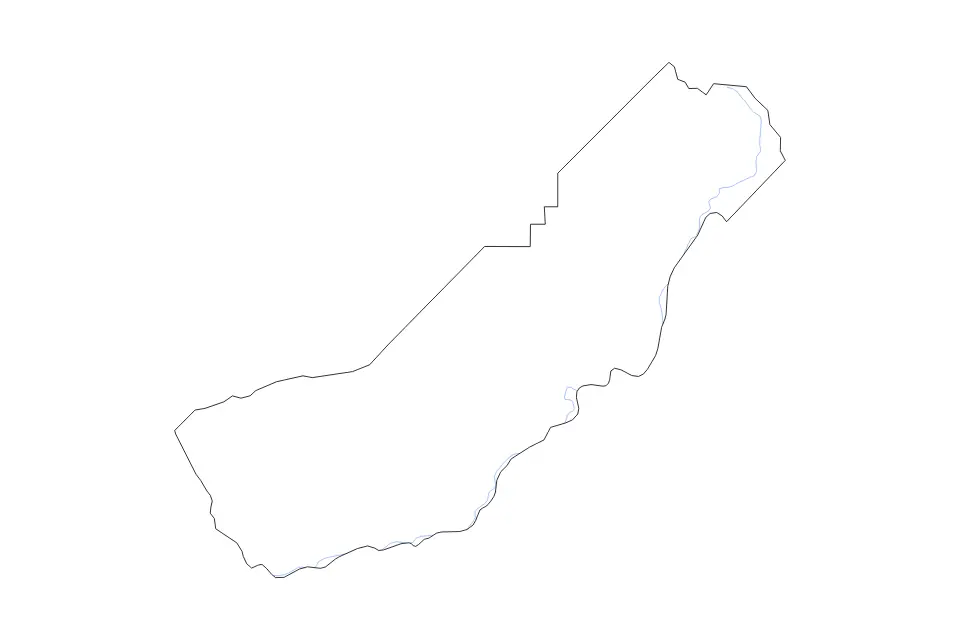 Carte de Madera, California de type contour et rivières pour Amérique du Nord, montrant contour et rivières avec des limites nettes.