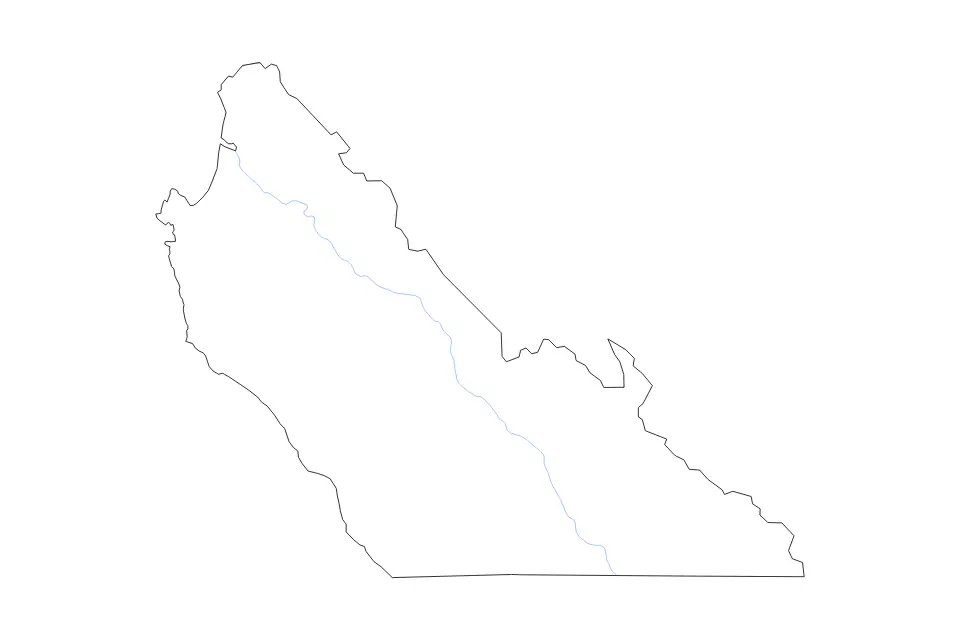 Carte de Monterey, California de type contour et rivières pour Amérique du Nord, montrant contour et rivières avec des limites nettes.