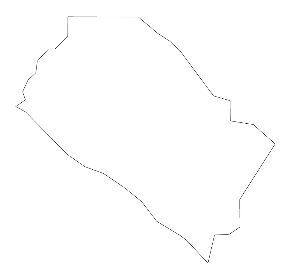 Orange outline map preview