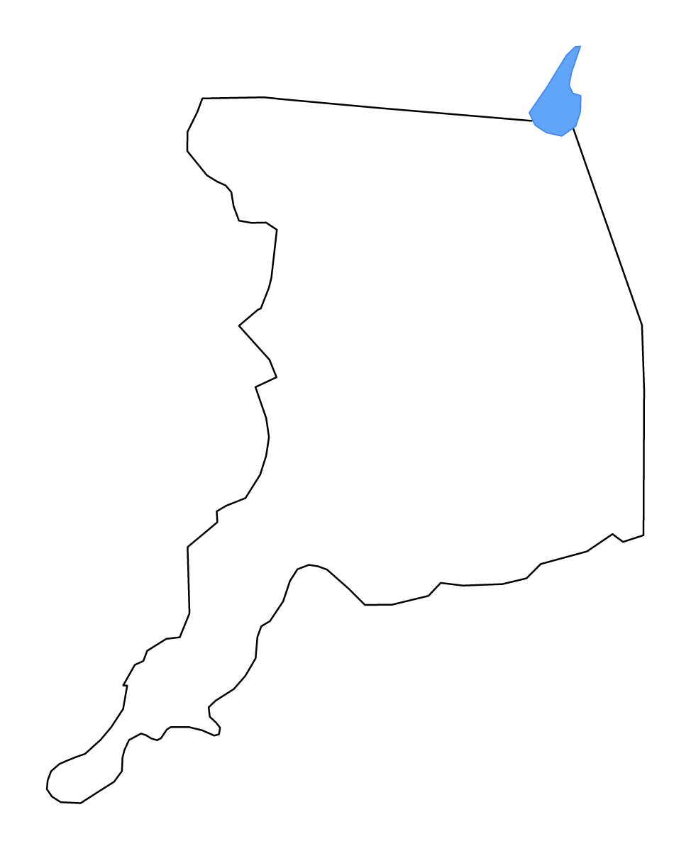Mapa de contorno de Sacramento, California con lagos y ríos.