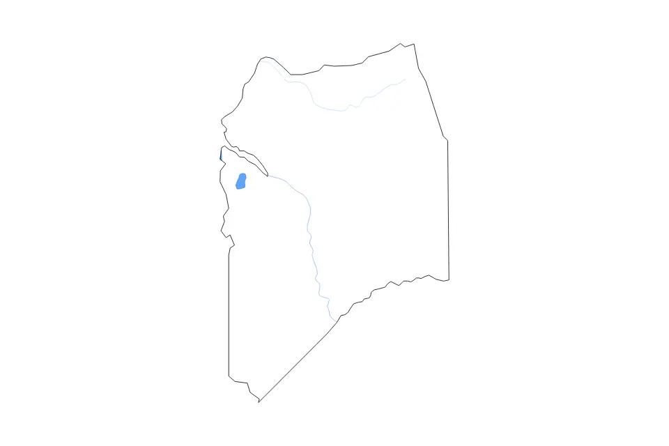 Outline map of San Joaquin County, California with subdivision borders and rivers.
