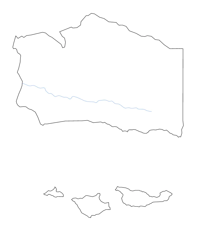 Santa Barbara outline map preview
